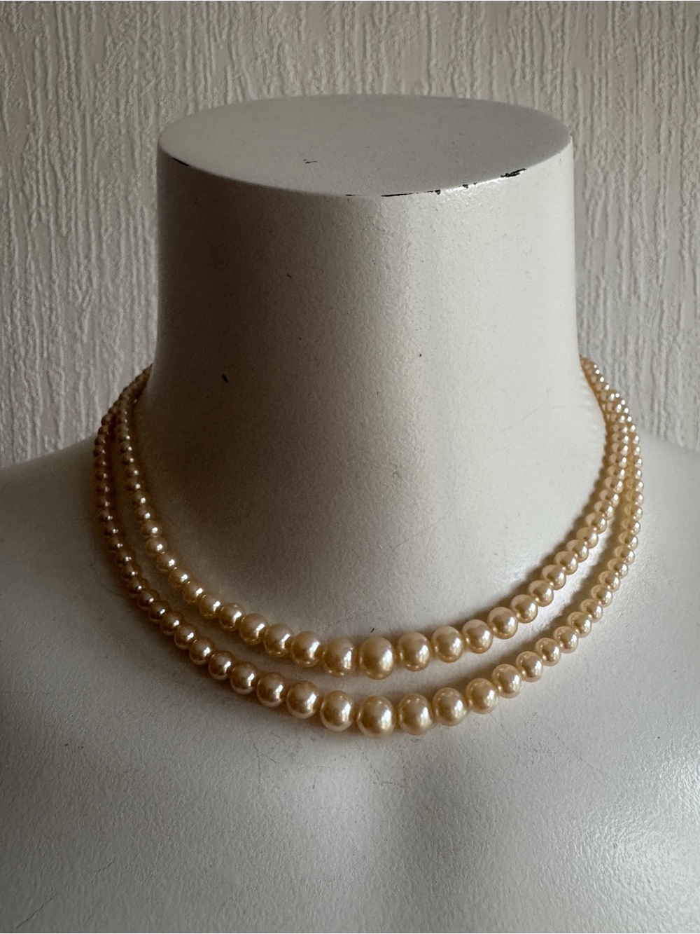 Vintage Double Strand Pearl Necklace